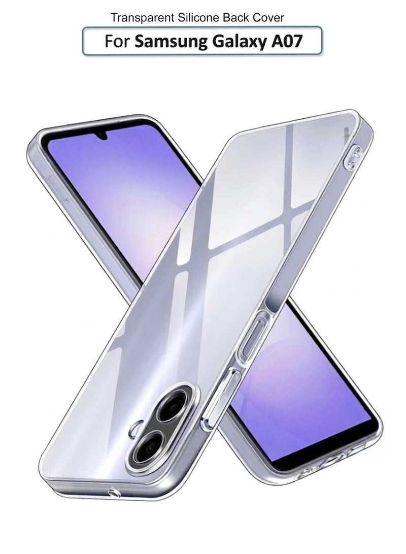 My Choice For Samsung Galaxy A07 Shock Proof Case Cover - Ultra Clear, Durable & Accurate Cut-outs - Scratch, Dust & Smudge Protection - Clear Silicon Back Cover for Samsung Galaxy A07 - Image 1