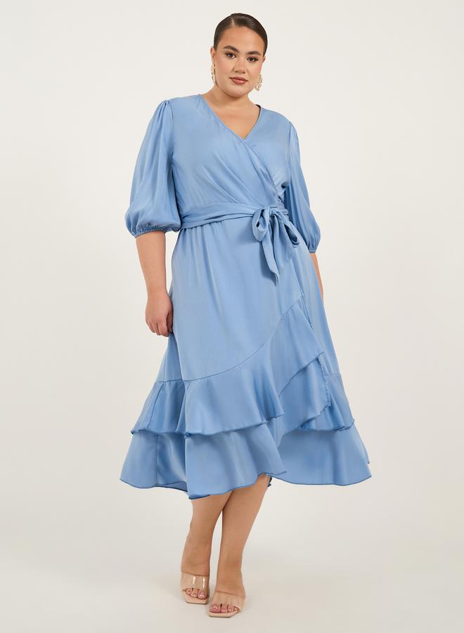 Styli Ruffled Midi Dress  - Image 1