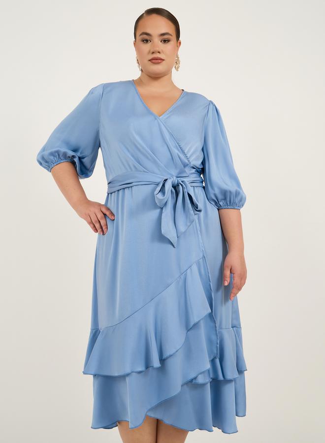 Styli Ruffled Midi Dress  - Image 3