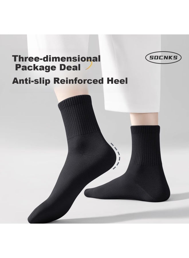 Buddy High Badigao Disposable Socks Uni Travel Supplies Anti-odor Compression Short Socks 5 Pairs Black - Image 1
