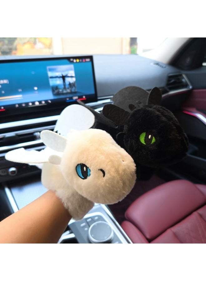 Car Decorative Dragonfly Pendant Motorcycle Toy Doll Snap Ring Boys Gift Vehicle Mounted Plushie Multi Functional PP Cotton Filled-Specifications:Red Little Dragon-Snap Ring  - Image 2