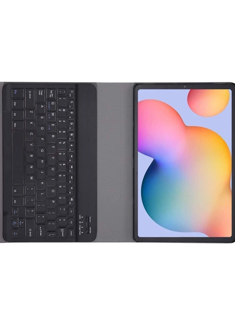 ELTRAZONE - New Case Compatible for Galaxy Tab S6 Lite 2020 – Detachable Wireless Keyboard, PU Leather Keyboard Stand, Full Protection for Samsung Galaxy Tab S6 Lite, Slim & Lightweight, Ideal for Work & Play - Image 1
