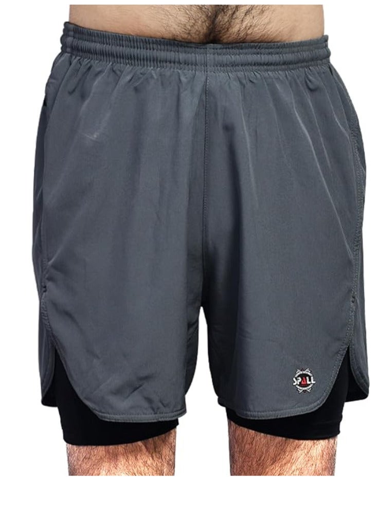 سبال شورت للجري خفيف الوزن وسريع الجفاف لتمارين الصالة الرياضية وكرة السلة ورياضات رياضية وركوب الدراجات والركض واللياقة البدنية وتدريب كمال الأجسام مثالي للرجال - Image 1