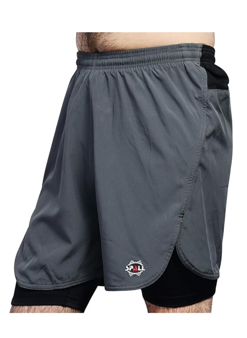سبال شورت للجري خفيف الوزن وسريع الجفاف لتمارين الصالة الرياضية وكرة السلة ورياضات رياضية وركوب الدراجات والركض واللياقة البدنية وتدريب كمال الأجسام مثالي للرجال - Image 2