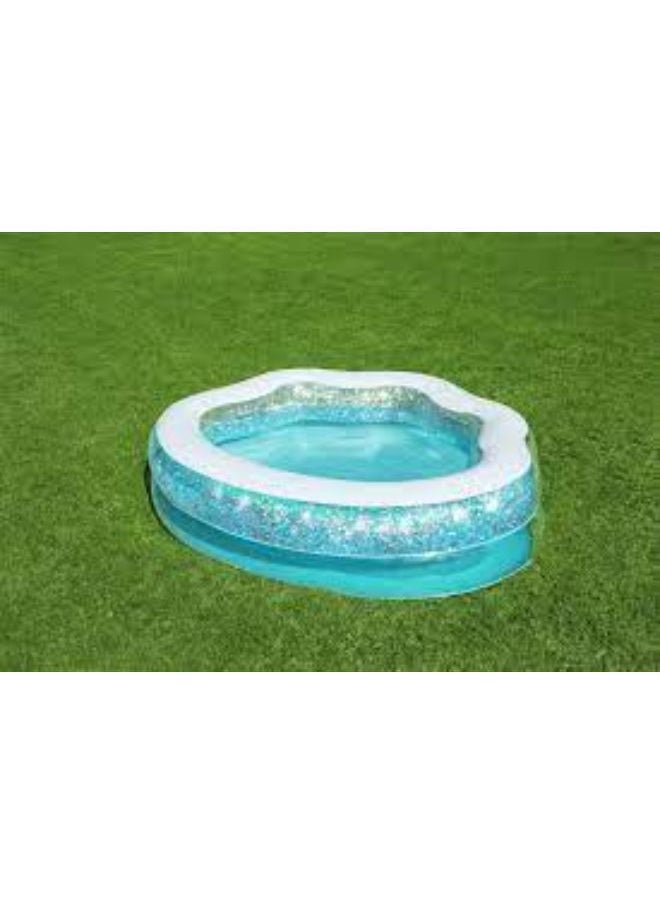 Bestway - EGL BESTWAY POOL SPARKLE SHELL KIDDIE POOL 59" X 50" X 17"/1.50M X 1.27M X 43CM - Image 1
