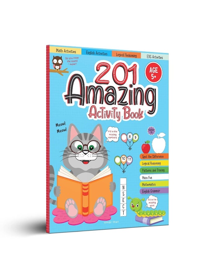null - 201 Amazing Activity Book - Fun Activities and Puzzles For Children: Spot The Difference, Logical Reasoning, Patterns & Tracing - Image 1