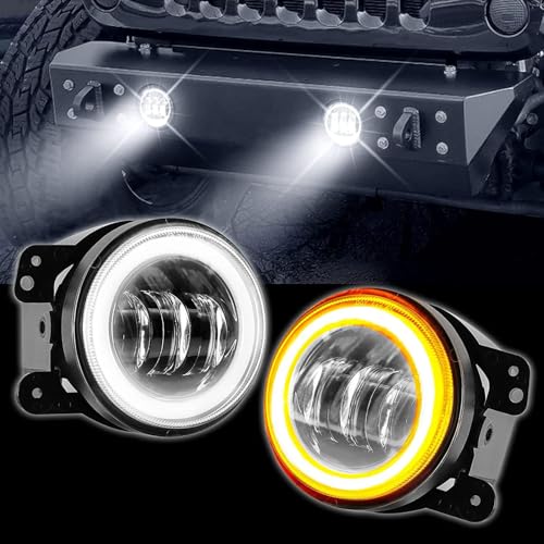 Auto Pearl 3-Led Fog Light 4 inch with Yellow DRL Ring Turn Indicator light for with Wiring Kit Swift Type-3 2011-2014 (Pack of 2) - Image 5