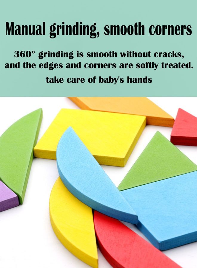 زي سي إم - هابي أربعة في واحد لعبة اللغز التعليمية الإبداعية ذات الشكل الهندسي الملون - Image 3