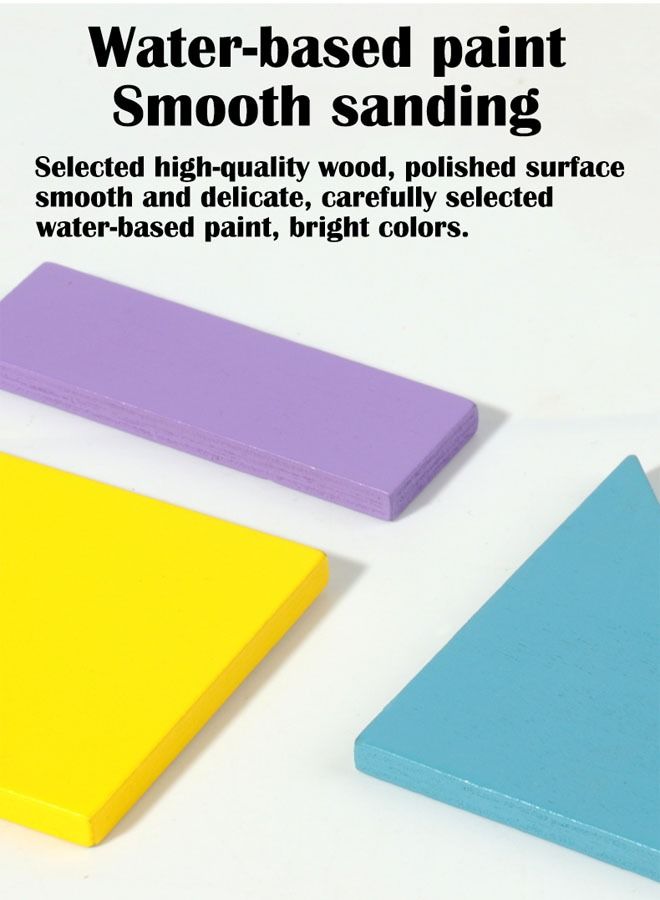 زي سي إم - هابي أربعة في واحد لعبة اللغز التعليمية الإبداعية ذات الشكل الهندسي الملون - Image 4