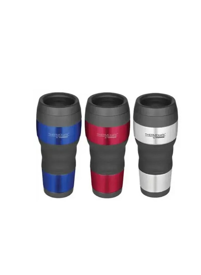 ترموس فراغ معزول الفولاذ المقاوم للصدأ السفر بهلوان ألوان متنوعة 16oz - Image 2