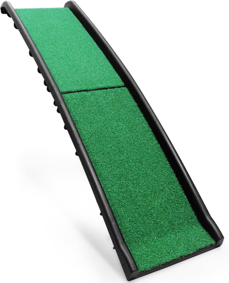 Maxworks PawStep 50894 Pet Ramp with Poly Grass  Folding Portable Dog Ramp for Cars SUV  Trucks  NonSlip Surface  Lightweight  Durable  Supports Large Dogs up to 200 lbs - Image 1