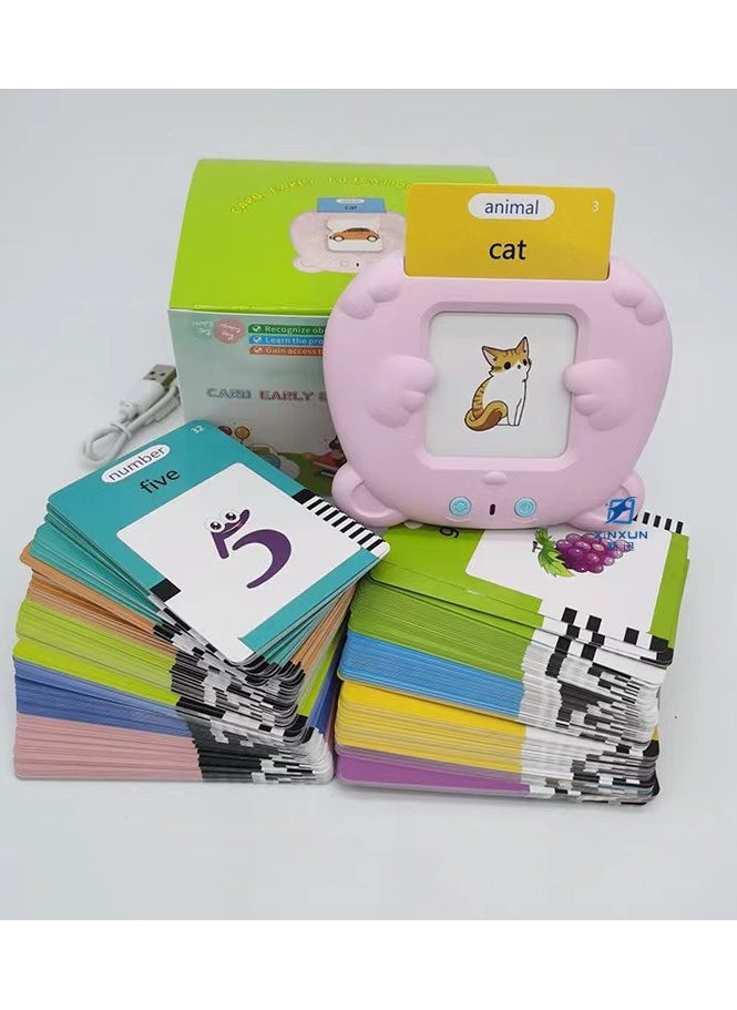 PEI  AN Bear - shaped Early Learning Foreign Language Card - inserting Machine for Kids - Educational and Brain - boosting Learning Device(255 Cards) 