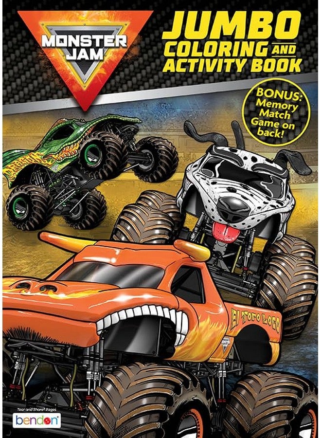 Bendon Bendon Monster Jam Coloring Book | Monster Jam Activity Book | Monster Trucks Coloring Book | Trucks Color Book | Officially Licensed (Jumbo) - Image 2