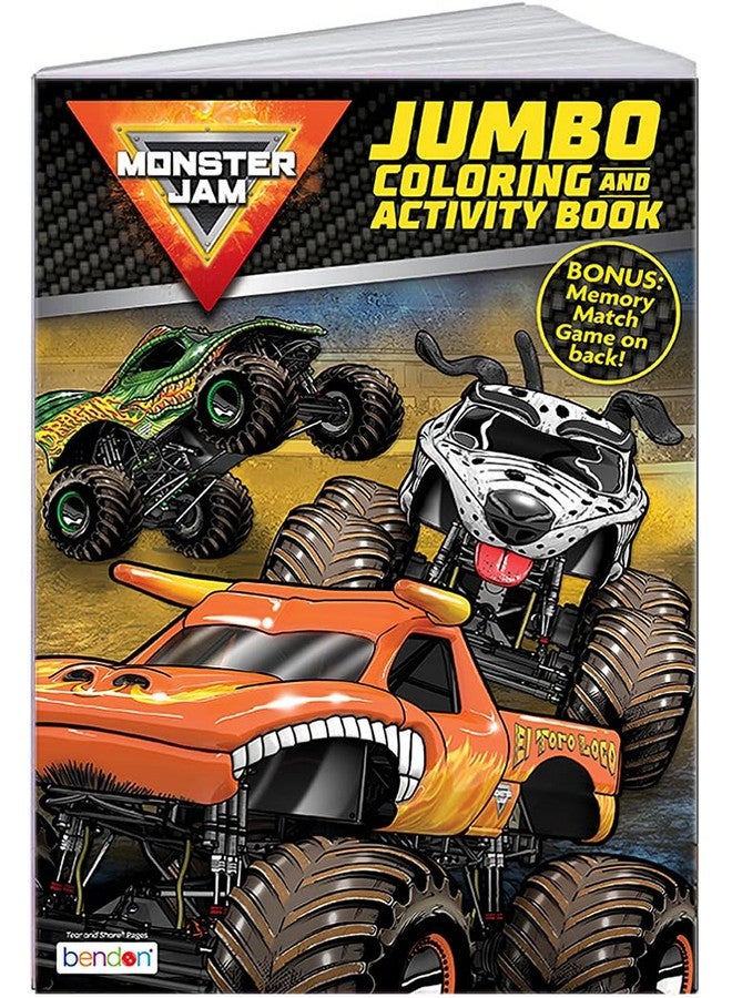 Bendon Bendon Monster Jam Coloring Book | Monster Jam Activity Book | Monster Trucks Coloring Book | Trucks Color Book | Officially Licensed (Jumbo) - Image 1