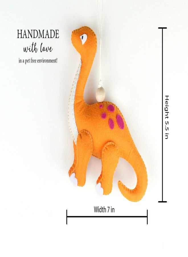 AGD Handmade Brontosaurus Hanging Ornament, Dinosaur Kid Room Decor, Birthday Party Return Gifts, Dino Baby Shower Theme, Children Bedroom (Brontosaurus Dinosaur) - Image 3