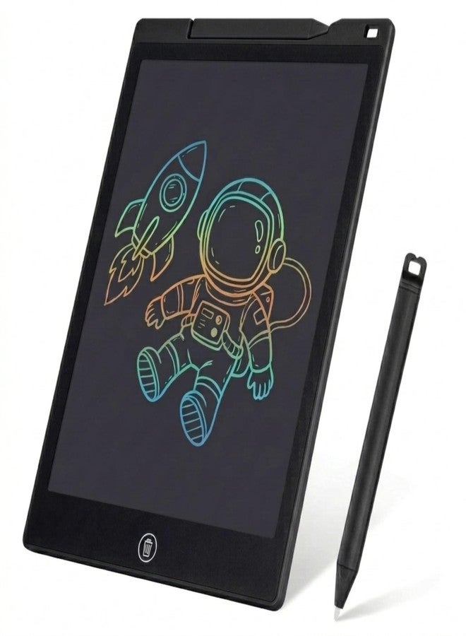 LCD Writing Tablet, 12 Inch Coloring Drawing Tablet Doodle Board Learning Toys, Erasable and Reusable Electronic Electronic e-Writing Sketch Pad, Event Birthday Gifts for Children 3 Age+ (Black) - Image 1
