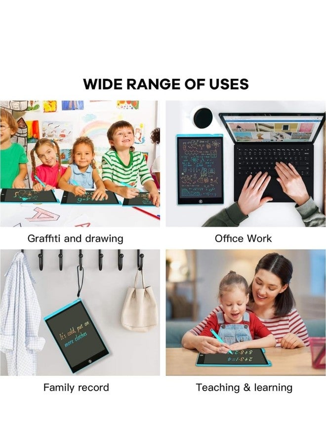 LCD Writing Tablet, 12 Inch Coloring Drawing Tablet Doodle Board Learning Toys, Erasable and Reusable Electronic Electronic e-Writing Sketch Pad, Event Birthday Gifts for Children 3 Age+ (Black) - Image 5
