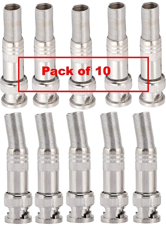 Royal Apex Bnc Male Connector Professional Design Easy To Install Strong Compatibility Simple Appearance Bnc Connector For Cctv Cameras Pack Of 10 - Image 2