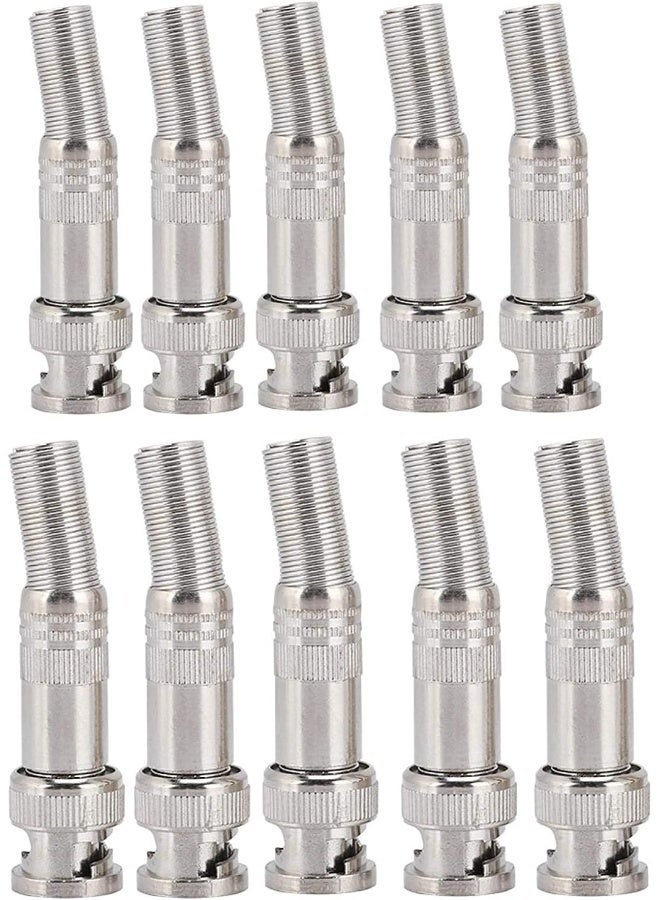 Royal Apex Bnc Male Connector Professional Design Easy To Install Strong Compatibility Simple Appearance Bnc Connector For Cctv Cameras Pack Of 10 - Image 1