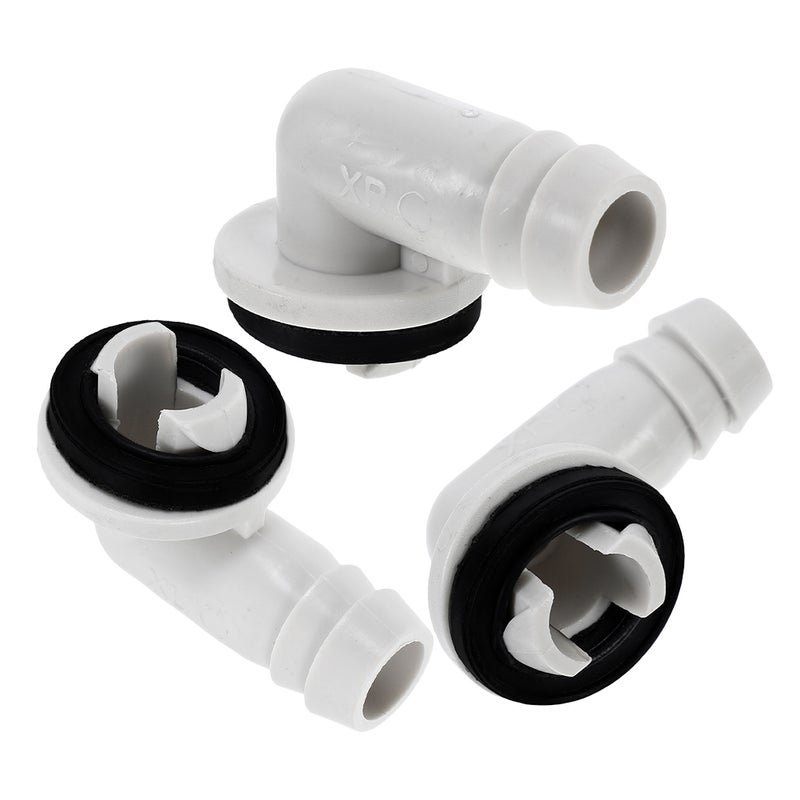 3pcs Drain Hose Adapter Air Conditioner Drain Fitting Leak- Air Conditioner Drain Hose Connector Elbow Fitting Drain Adapter - Image 3