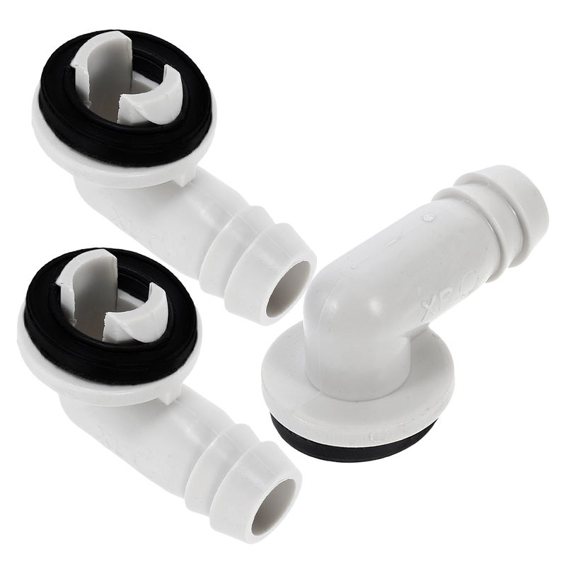 3pcs Drain Hose Adapter Air Conditioner Drain Fitting Leak- Air Conditioner Drain Hose Connector Elbow Fitting Drain Adapter - Image 5