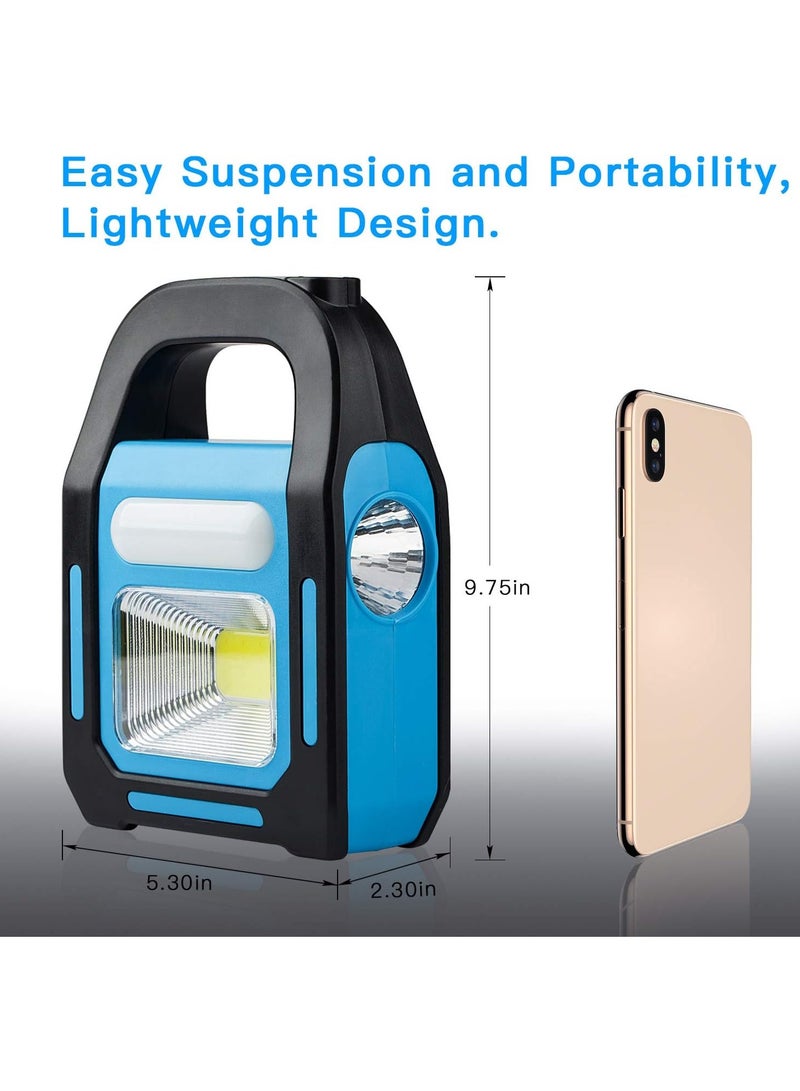 ماركة غير محددة 3 في 1 فانوس للتخييم LED يعمل بالطاقة الشمسية قابل لإعادة الشحن USB  - Image 4