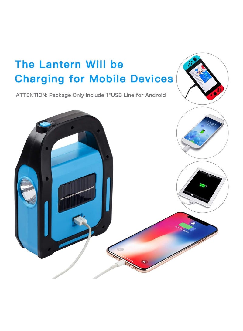 ماركة غير محددة 3 في 1 فانوس للتخييم LED يعمل بالطاقة الشمسية قابل لإعادة الشحن USB  - Image 5