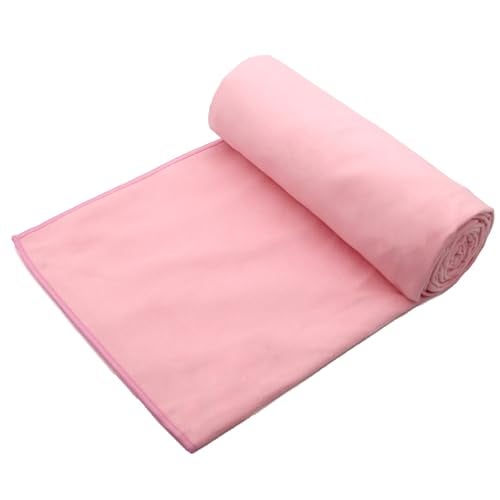 Eunzel Hot Yoga Towel Non Slip Yoga Mat Towel Non-Slip Sweat Absorbent Microfiber Towel for Hot Yoga, Pilates and Workout 72" x 26.5", Pink - Image 2