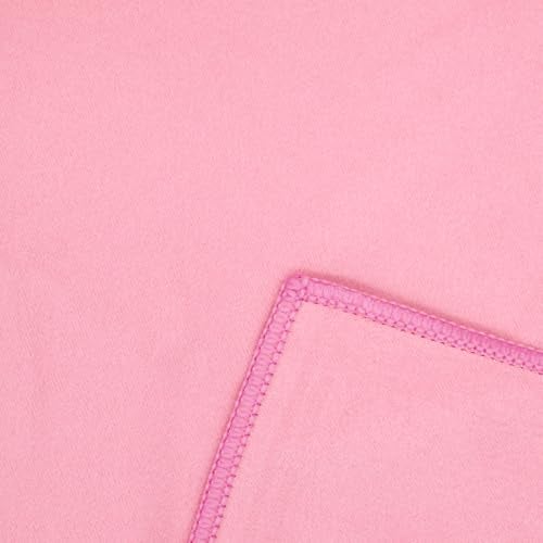 Eunzel Hot Yoga Towel Non Slip Yoga Mat Towel Non-Slip Sweat Absorbent Microfiber Towel for Hot Yoga, Pilates and Workout 72" x 26.5", Pink - Image 3