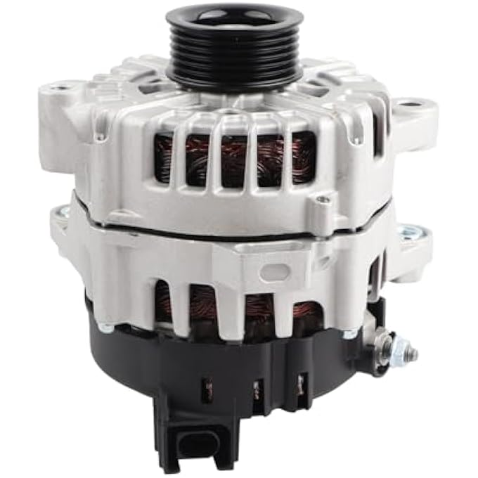 MISIOEK Alternator 12V 180A CW 6-Groove Pulley Compatible with 2019-2020 Kia Sorento 3.3L, 2019-2021 Sedona, 2017-2020 Cadenza, Replace 21366N 37300-3L050 - Image 1