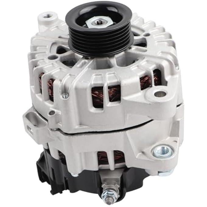 MISIOEK Alternator 12V 180A CW 6-Groove Pulley Compatible with 2019-2020 Kia Sorento 3.3L, 2019-2021 Sedona, 2017-2020 Cadenza, Replace 21366N 37300-3L050 - Image 2