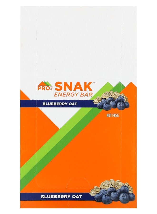 Snak Energy Bar Blueberry Oat 12 Bars 1.6 oz (45 g) Each