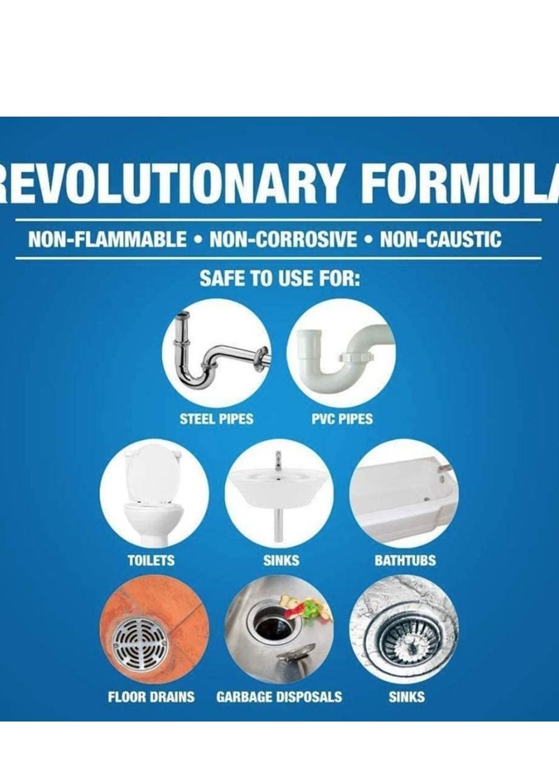 Toilet Drain Unblocker, Tub, Sink & Drain Unblocker,Powerful Cleaning Fluid - Pipe tunnel powder 110 Gram  - Image 5