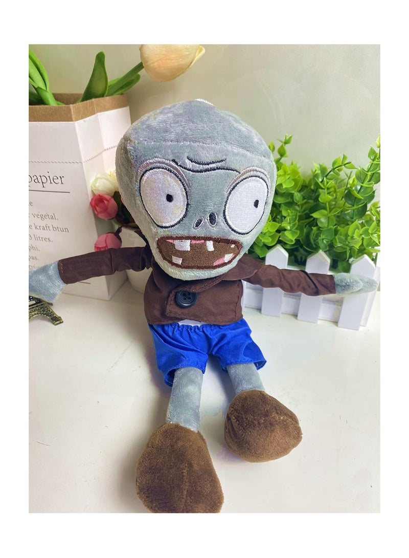 دمية كلاسيكية من Plants Vs Zombies مقاس 12 بوصة رمادية اللون، هدية للأولاد والبنات - Image 3