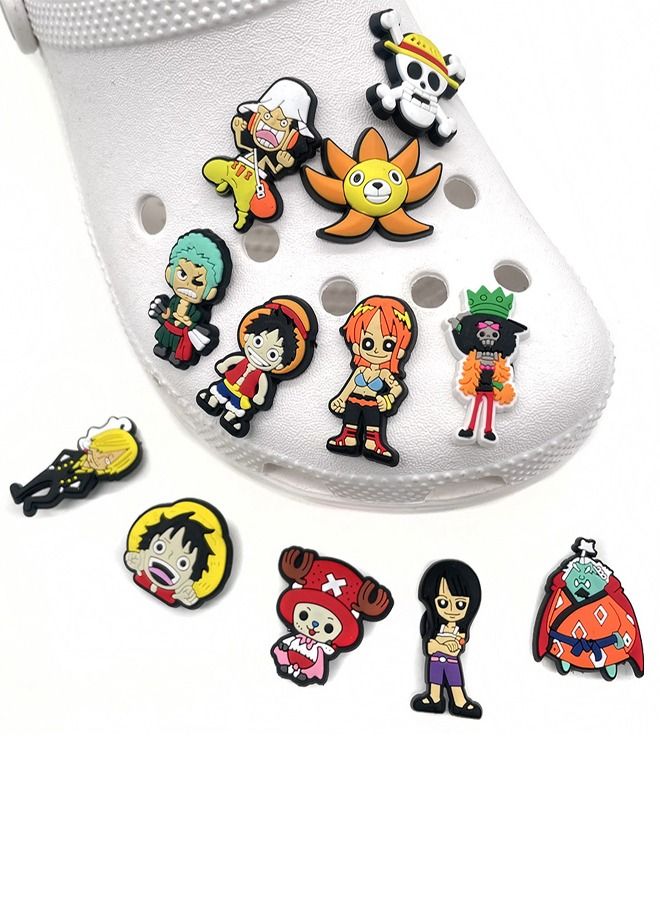 12-Piece Crocs Shoe Decoration Charms, Anime Series Charms Shoe Charm for Crocs Hole Hole Shoe, for Kids Boys Girls Men Women Party Favor - Image 1