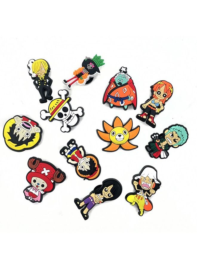 12-Piece Crocs Shoe Decoration Charms, Anime Series Charms Shoe Charm for Crocs Hole Hole Shoe, for Kids Boys Girls Men Women Party Favor - Image 3