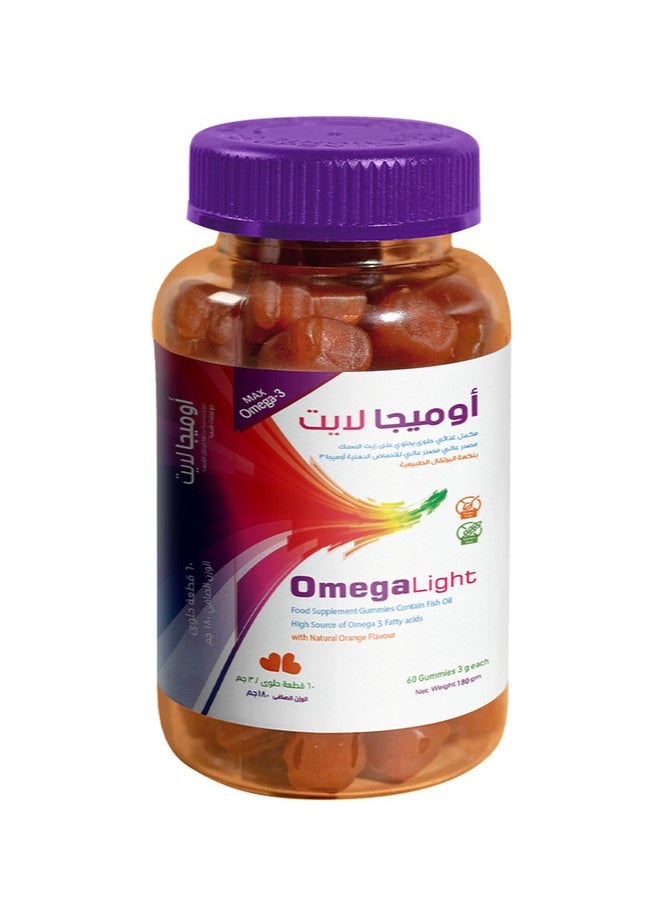 Noor AlQmar Omega Light To Support General Health - 60 Gummies  - Image 1