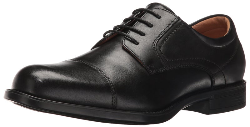 Florsheim حذاء فلورشايم للرجال من نوع ميدفيلد كاب تو أكسفورد، أسود، 10.5 عريض أمريكي - Image 1
