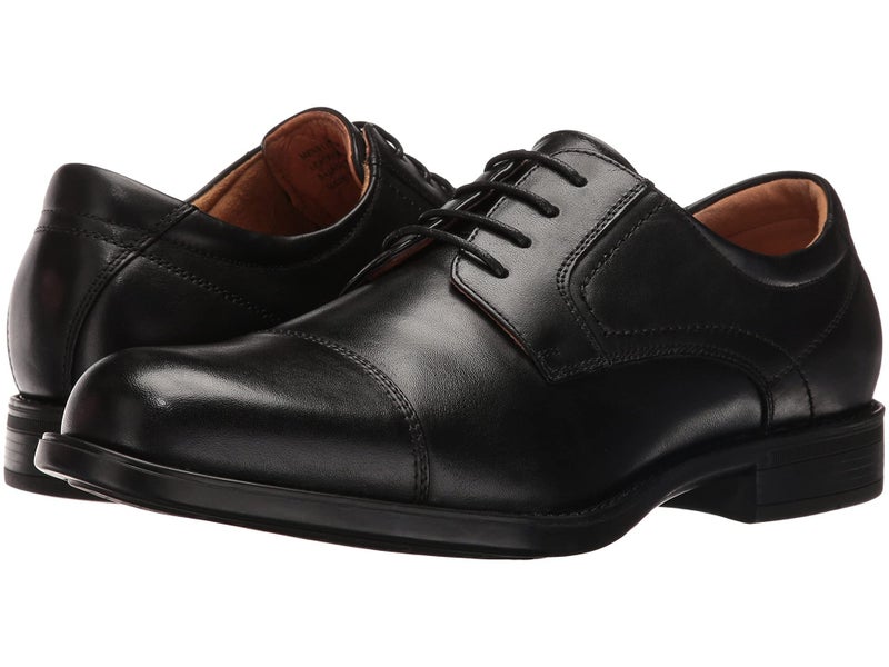 Florsheim حذاء فلورشايم للرجال من نوع ميدفيلد كاب تو أكسفورد، أسود، 10.5 عريض أمريكي - Image 2