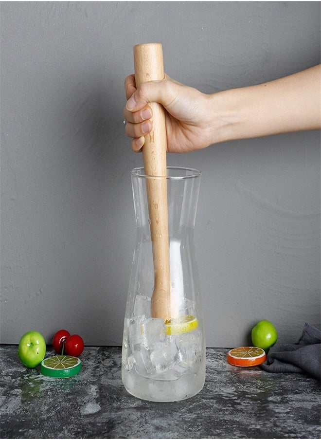 Wooden Muddler for Cocktails Durable Wood Ice Crusher Stylish Wooden Mojito Muddler Bar Tool Handy Cocktail Muddler Perfect Masher Kitchen Tool for Garlic Avocado Herbs and Fruits - pzsku/ZF910E16FEF00D5BC07B7Z/45/_/1730214276/3f31532b-939a-462a-8356-8ffd2229ea21