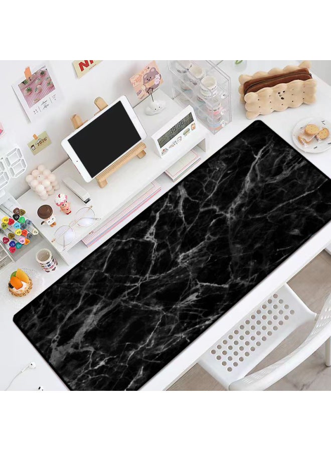 Cross-border Specially Designed Marble Corrugated Mouse Pad Extra Large Thickeneded Simple Style Desk Pad Computer Keyboard Pad 