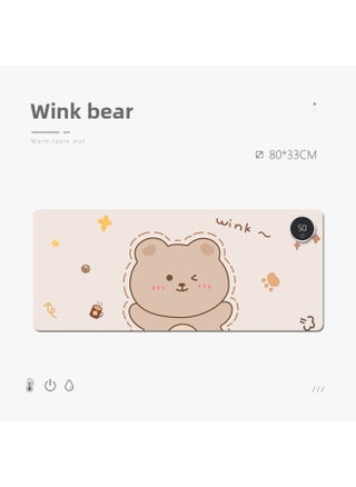 Heating Mouse Pad Office Desktop Heating Warm Table Mat Students Homework Writing Heating Table Mat Warm Hand Waterproof-Color:80*33 Four-leaf Clover Digital Display Switch-Pattern:Wink Bear - pzsku/ZF910F36EC7FC66E00C83Z/45/1746202484/71b47afd-45e3-4b8b-90ce-a05e1e4a5cb2