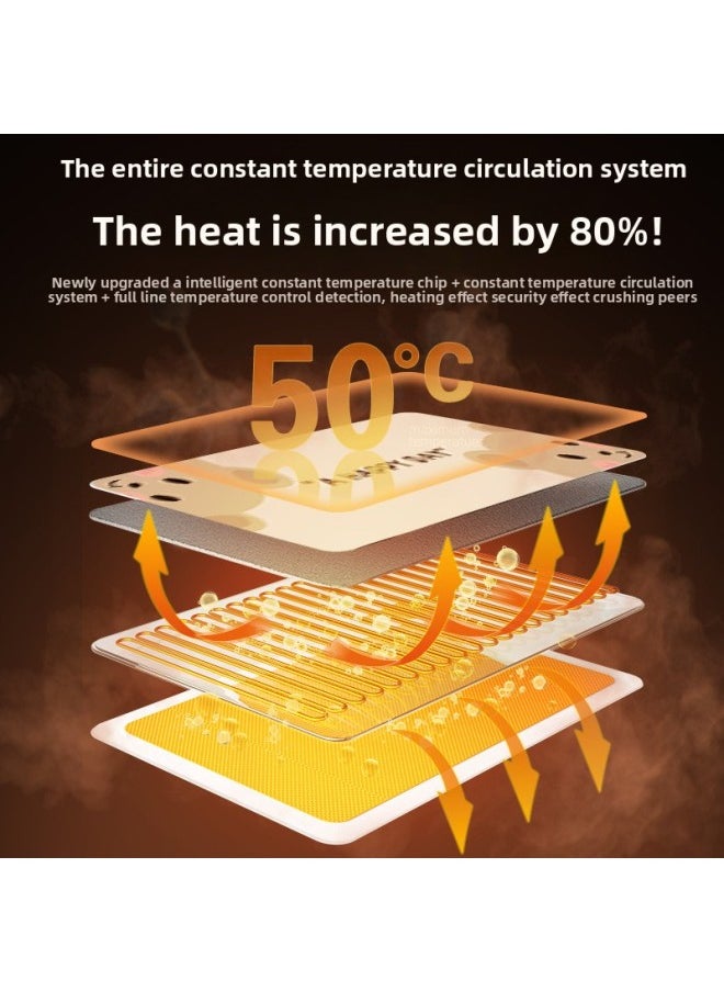 Heating Mouse Pad Office Desktop Heating Warm Table Mat Students Homework Writing Heating Table Mat Warm Hand Waterproof-Color:80*33 Four-leaf Clover Digital Display Switch-Pattern:Wink Bear