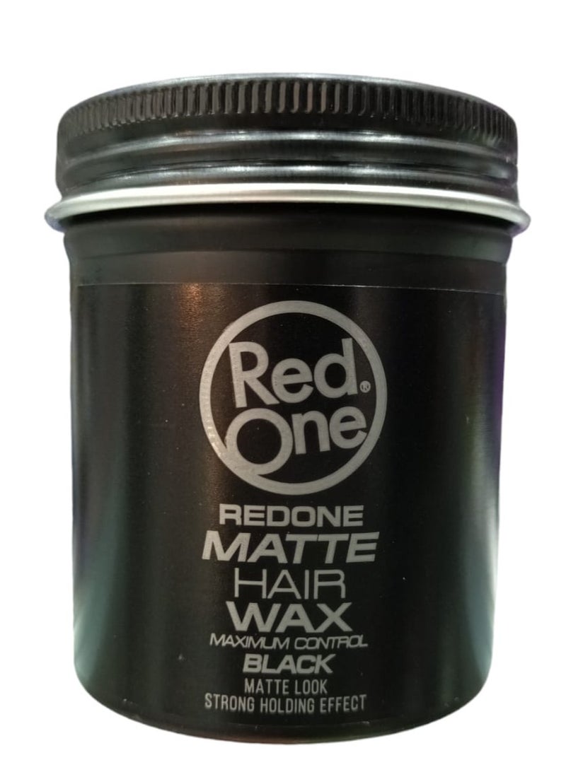 Red One High Hold Matte Hair Styling Wax That Gives a Matte Black look 100 ml - Image 1