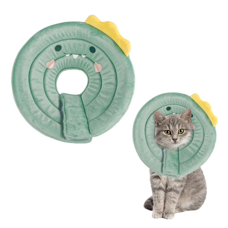 FRIUSATE Cat Cone Collar Soft, Cute Cat Recovery Collar Soft Adjustable Cat Cones to Stop Licking Comfortable Breathable Lightweight Neck Cone for Cats Kittens Pet After Surgery - Image 1