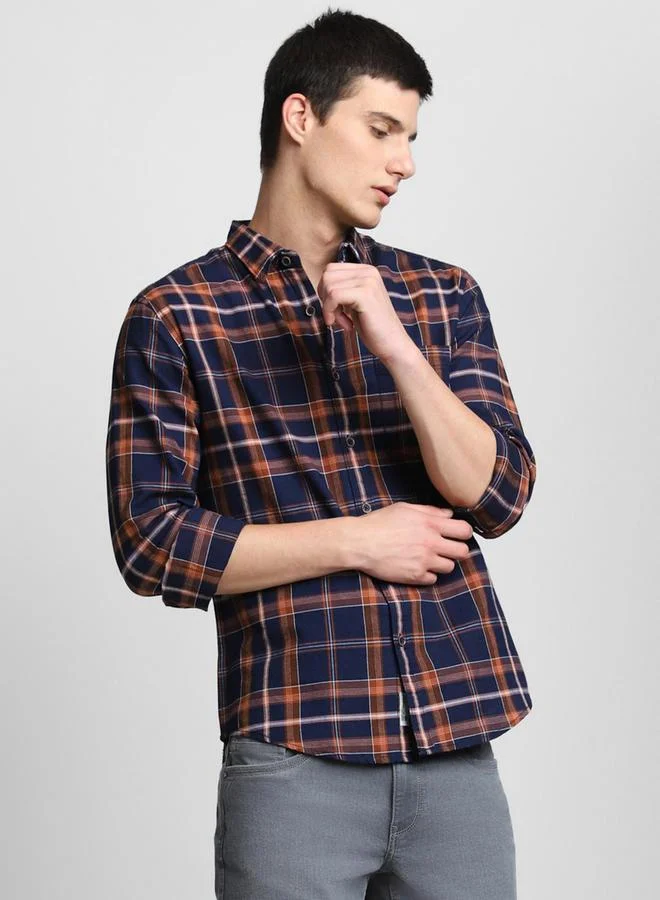 Dennis Lingo Dennis Lingo Checked Long Sleeves Casual Shirt