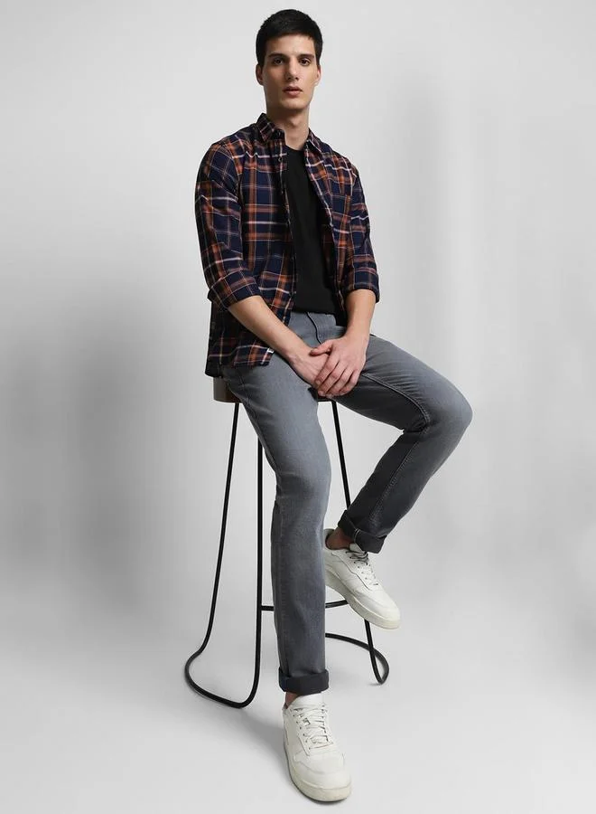 Dennis Lingo Dennis Lingo Checked Long Sleeves Casual Shirt