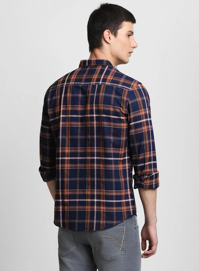 Dennis Lingo Dennis Lingo Checked Long Sleeves Casual Shirt