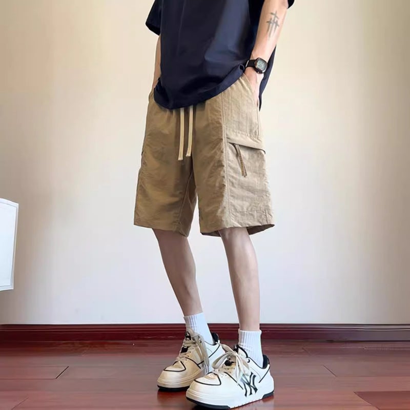 Men's Cargo Shorts 2025 Summer Thin Ice Silk Quick Dry Pockets - Image 2