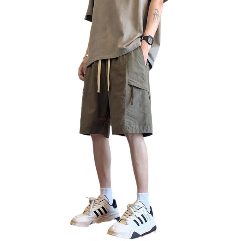 Men's Cargo Shorts 2025 Summer Thin Ice Silk Quick Dry Pockets - Image 4